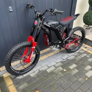 Introducing the red 72v surron light bee for sale – a bold and powerful electric dirt bike engineered for thrill-seekers, urban explorers
