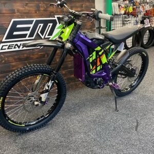 The purple 2023 surron light bee for sale is the perfect blend of eye-catching design and impressive off-road capabilities.