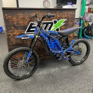 Experience the perfect blend of power, agility, and modern electric technology with this blue 2022 surron light bee x3 for sale